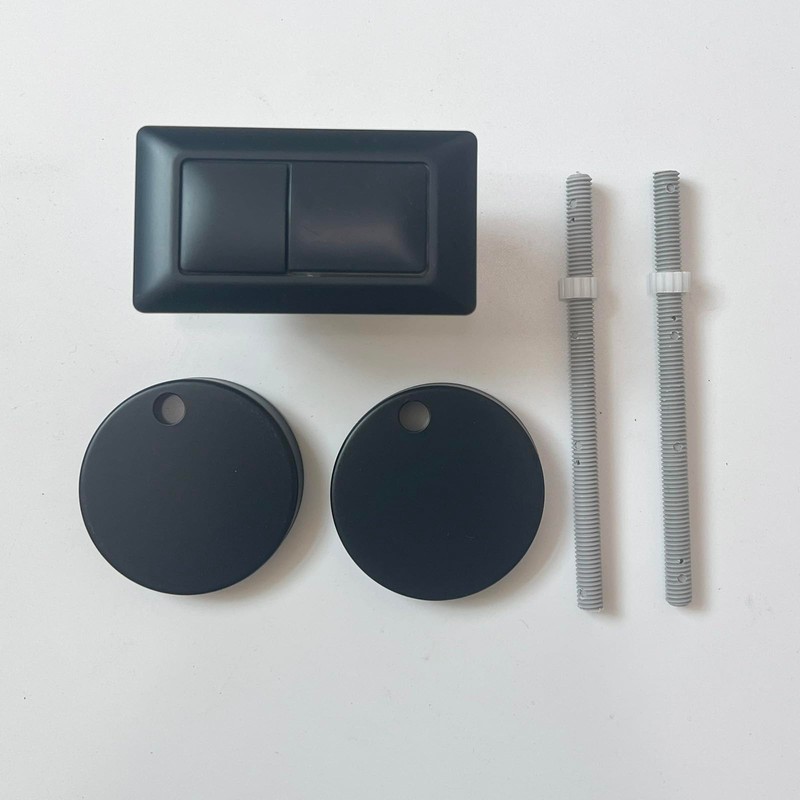 WinZo Toilet Square Dual Flush Button with Toilet Seat Bolts