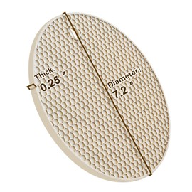 Salvamanteles para ollas y sartenes, salvamanteles de silicona resistente al calor, extra grueso, grande, antideslizante (beige)