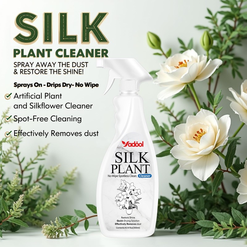 Silk Plant Cleaner Spray No Wipe - Artificial Plant &