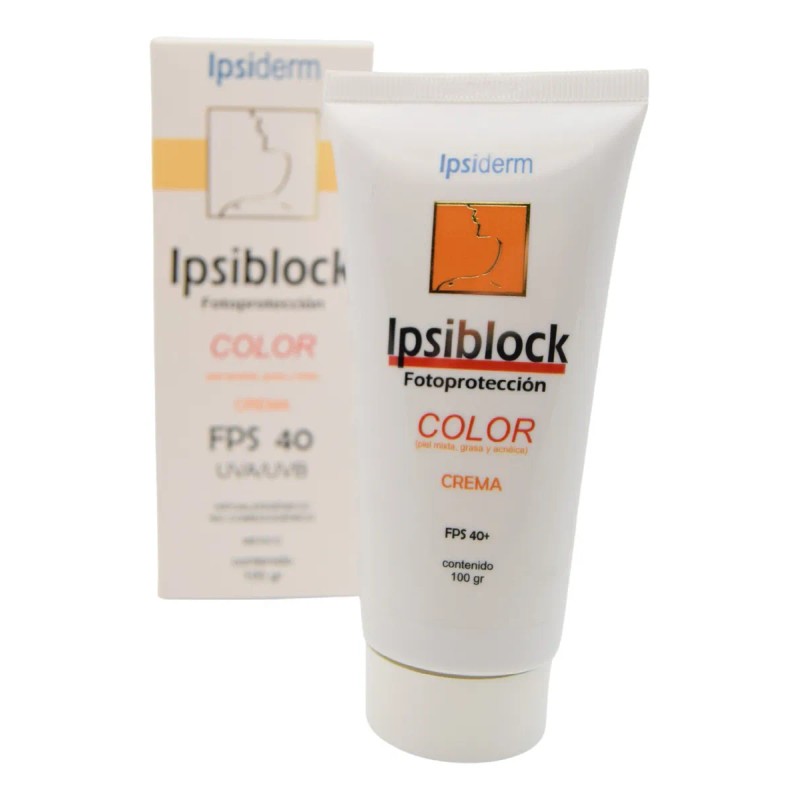 Ipsiblock Crema Fotoprotección Fps Mineral Ipsiderm Piel Sensible Mixta Grasa