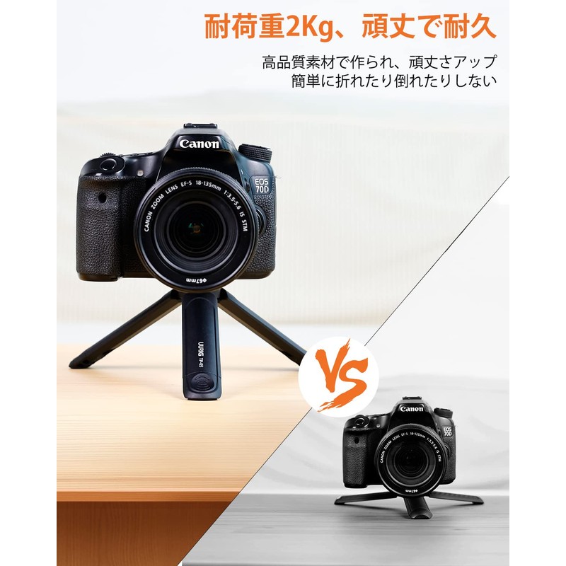 UURIG Mini Tripod, Desktop Camera Tripod, Camera Stand, 1/4 Inch