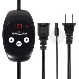 REPTIZOO Dimming Thermostat, PID Temperature Controller with Memory Function, Reptile Thermostat for Reptile Heat lamp, Specifically Designed for Light Heat Bulbs & Heaters