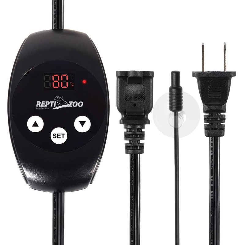 REPTIZOO Dimming Thermostat, PID Temperature Controller with Memory Function, Reptile