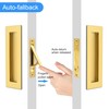 Dontay 2 Set Pocket Door Pull Handle,304 Stainless Steel, Rectangle