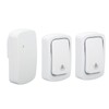 Self Powered Doorbell Set 2 Transmitter Long Range 38 Ringtones