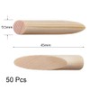 50 Pcs Solid Wood Pocket Hole Plugs Woodworking Screws Plugs