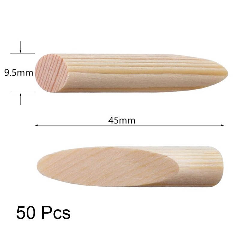 50 Pcs Solid Wood Pocket Hole Plugs Woodworking Screws Plugs