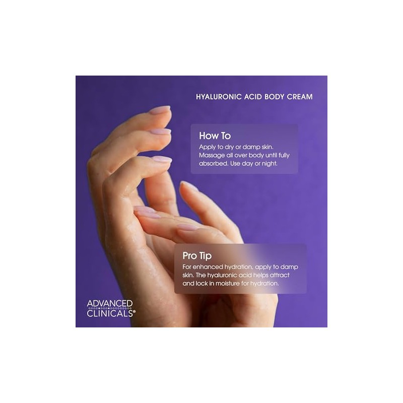 ADVANCED CLINICALS 2 PACK SET - CREMA CORPORAL ACIDO HIALURONICO