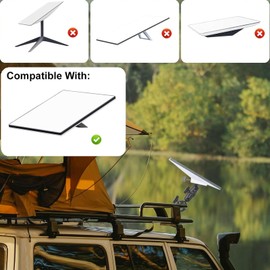 Mounting Kit for Starlink Mini, 360 Degree Rotating Starlink Mount with Adapter Adjustable Pole Mount for RV, Yachts and Camping Cars (Bracket and Silver Adapter)