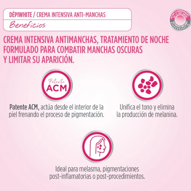 Crema Despígmentante Acm Dépiwhite Elimina Manchas 40 Ml Normal Día/noche