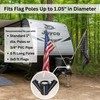 Original Freedom Jack Camper Flag Pole Mount, RV Travel Trailer