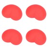 12 Pcs Heart Stress Toy Elastic Soft Simulation Rubber Red
