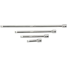 Draper 16766 1/4 Inch Square Drive Satin Chrome Wobble Extension Bar 4 Piece Set , Blue