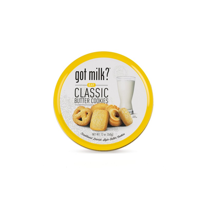 Got Milk? Traditional Danish Style Butter Cookies in 12 Oz.