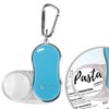 Pocket LED Magnifier w/Carabiner Clip, Light Blue, Retail