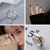 Men’s Rings, Set of 8 Rings, Fashion Rings, Silver, Alloy,