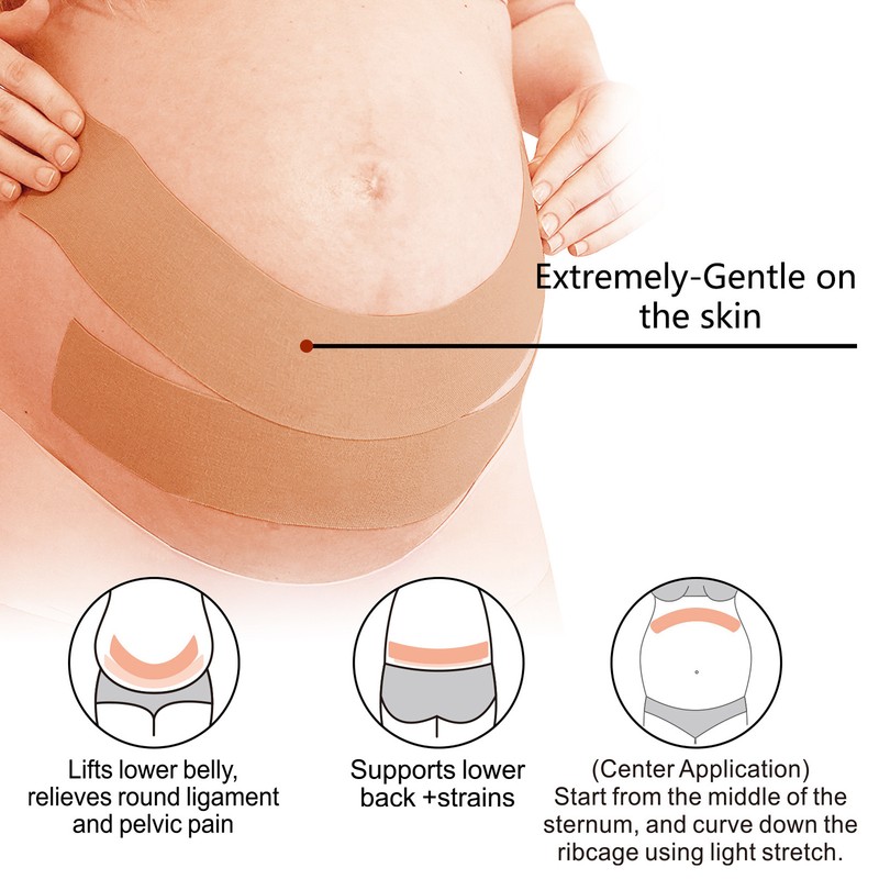 2 Rolls Maternity Belt Pregnancy Belly Support Band Elastic Brace
