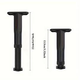 Heavy-Duty Adjustable Height Bed Frame Support Leg, Bed Frame Replacement Legs, Versatile Furniture Center Slats For Beds, Sofas, Dressers & More