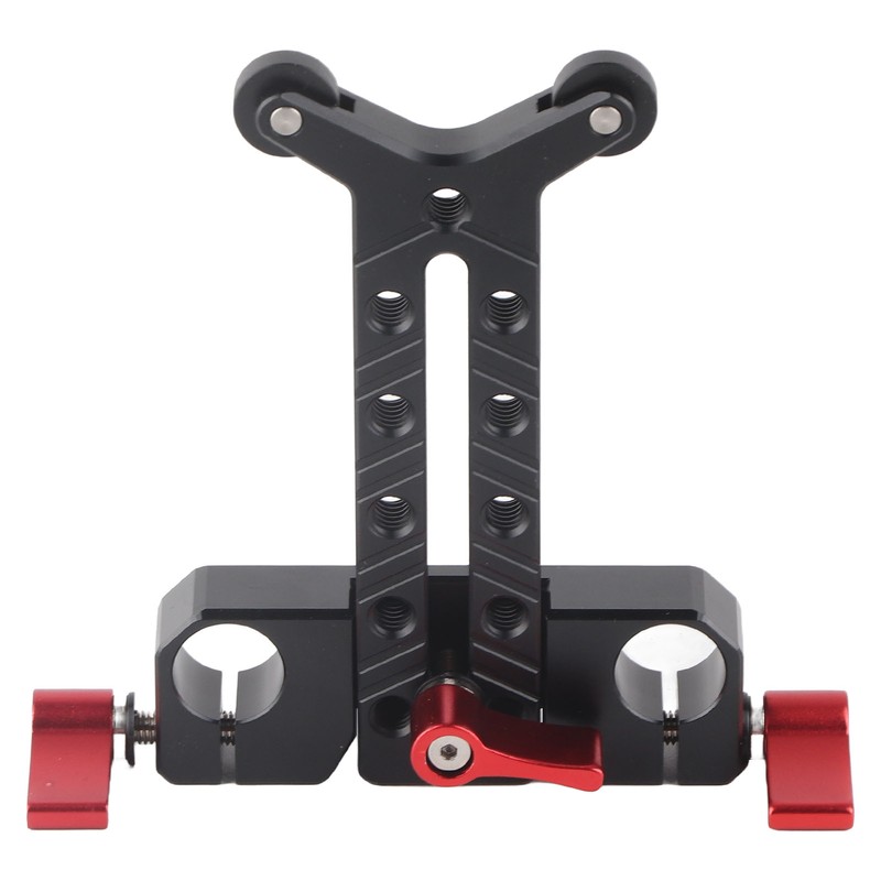 Long Lens Support Height Adjustable 15mm Rod Hole Aluminum Alloy