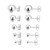 Small Silver Stud Earrings for Women: Hypoallergenic Sterling Silver Round
