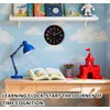 Reloj de pared moderno de 8 pulgadas, funciona con pilas,