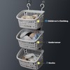 Hanging Bathroom Storage Basket – Wall-Mounted Plastic Organizer Bin for