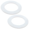 2-Pack Silicone Toilet Tank Flush Valve Seal Gasket, Compatible with
