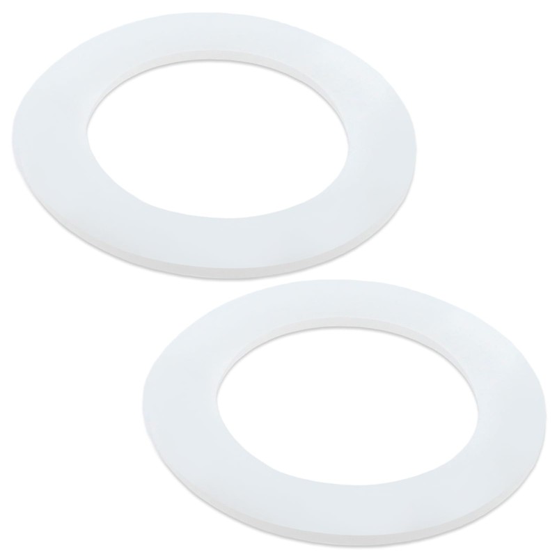 2-Pack Silicone Toilet Tank Flush Valve Seal Gasket, Compatible with