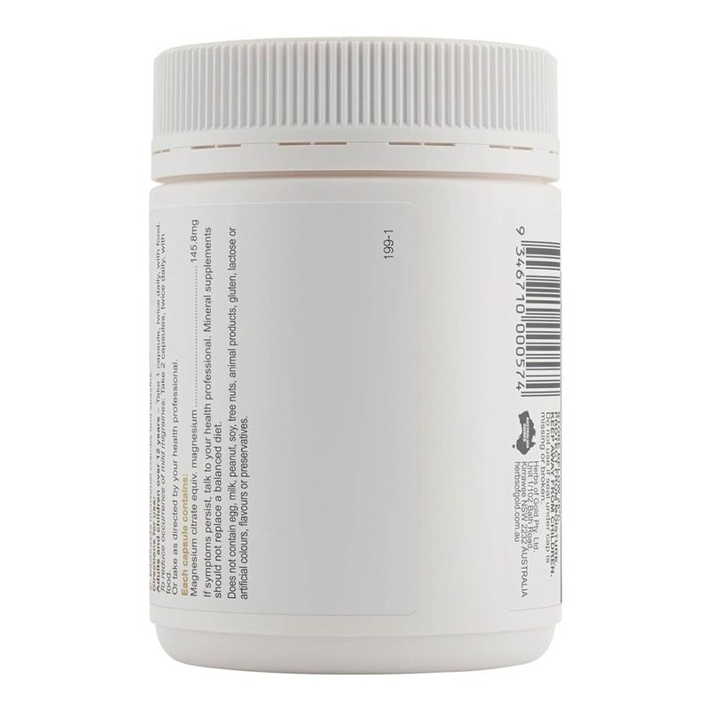 Herbs of Gold Magnesium Citrate 900 - 120 Capsules, 120