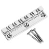 12 String Saddle Tailpiece Metal Chrome Color Saddle Bridge Top