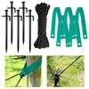 UCandy Heavy Duty Steel Tree Stake Kits with Straps and