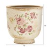 7.5in. Tuscan Ceramic Floral Print Planter