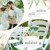 12 Pcs Reserved Seating Signs for Wedding Ceremony,Sage Green