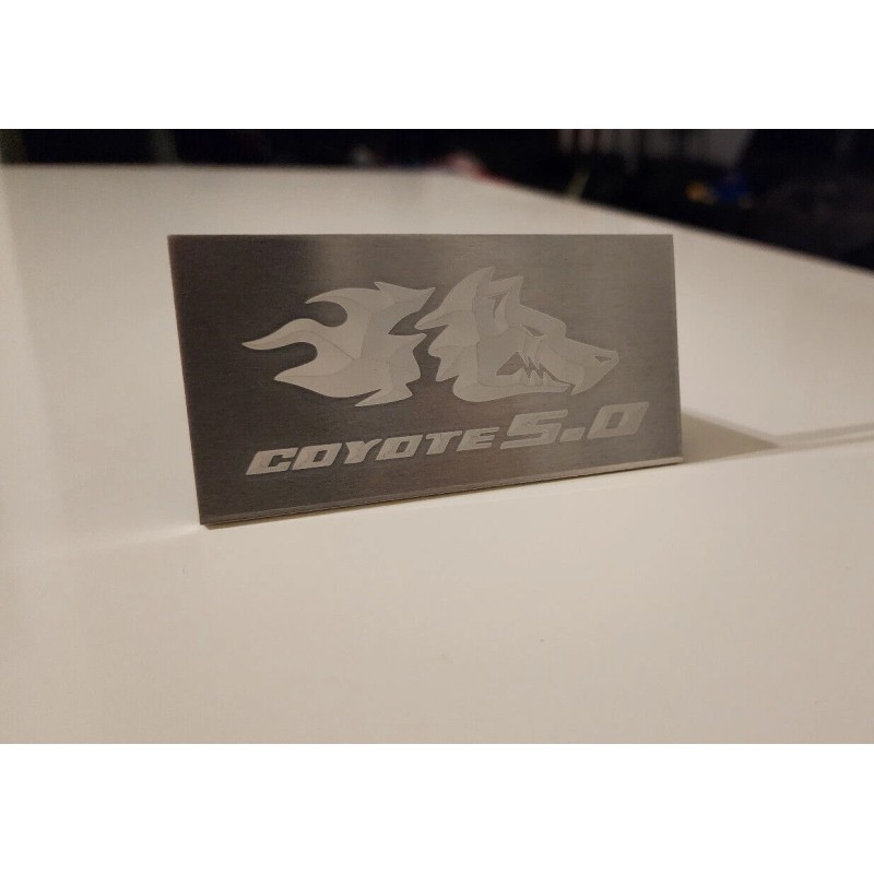 Coyote Mustang 2011-2023+ Mustang Coyote v2 Interior Engraved Badge Dash