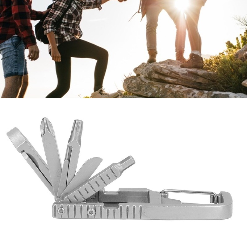 Keychain Multitool 12 in 1 Folding Multi Tool Stainless Steel
