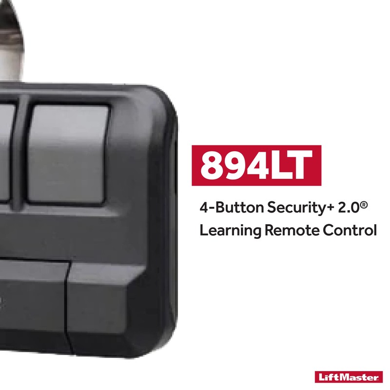 LiftMaster 894LT 4-Button Learning Garage Door Opener Remote Control -