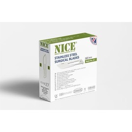 NICE 100 x No.22 Sterile Stainless Steel Surgical Blades SS22