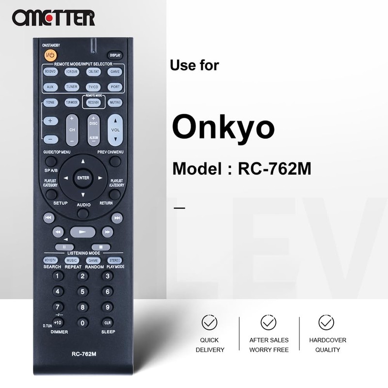 GOUYESHO RC-762M Replacement Remote Control for ONKYO AV Receiver Compatible