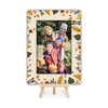HJLLOQR Fall 4x6 Picture Frame, Autumn Leaves Wooden Photo Frame