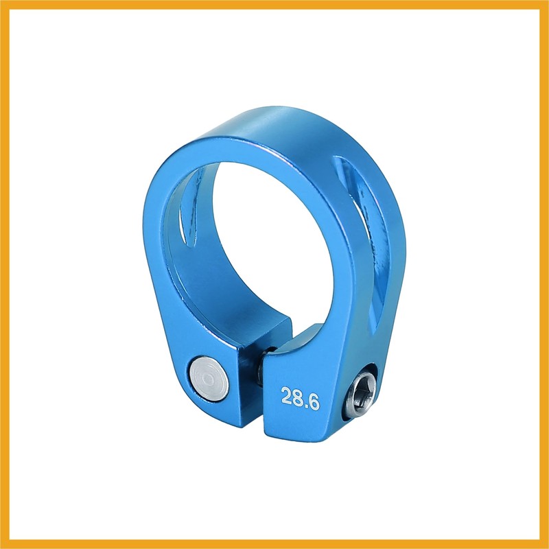 Partuto 28.6mm Aluminium Alloy Bicycle Seat Post Clamp Seat Post