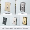 Franklin Brass Classic Beaded (1-Pack) Decorative Light Switch Cover Brushed