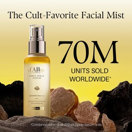 d'alba Piedmont Italian White Truffle First Spray Serum, Vegan Skin Care, Hydrating Face Moisturizer, Glow Serum for Radiant Skin, Non Comedogenic, All In One Mist (1.69 fl oz.)