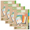 eco-eco A4 50% Recycled Multipunched Reinforced Colour Recycled Set 6