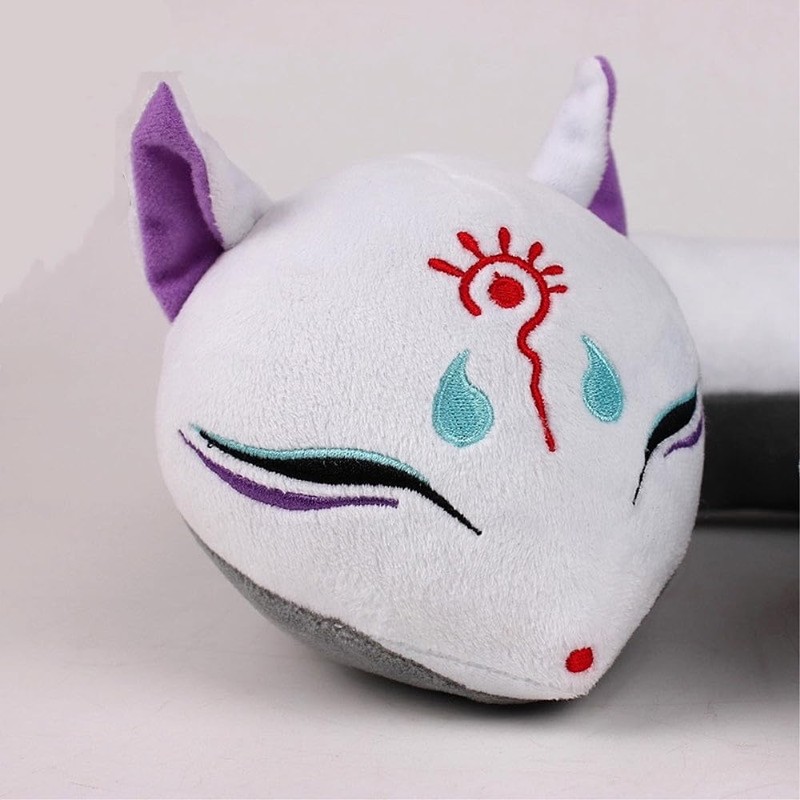 YS Travel Anime Neck Pillows, Fox Plush U-Shape Animal Neck