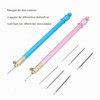 Agujas Tambour para Bordar Set de 6 con Mango Acero