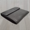 flevado Slim Lightweight Handy Black Men's Genuine Leather Wallet with