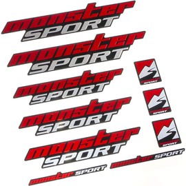 MONSTER SPORT MONSTER Premium Sticker 7.3 x 9.1 inches (185 x 230 mm) 896118-0000M