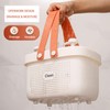 JiatuA Plastic Storage Basket with Handle Portable Shower Caddy Tote