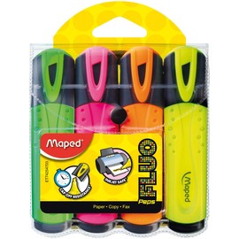 Maped Highlighter - Assorted Colours (Pack of 4), 742547