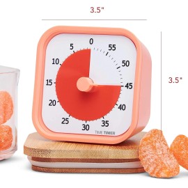 TIME TIMER Dreamsicle Orange Visual Timer 60 Minute Learning Timer For Kids And Adults